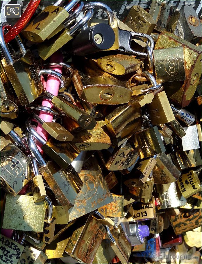 Love Locks on the Pont de l'Archeveche