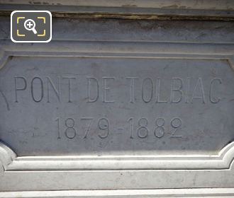 Pont de Tolbiac plaque