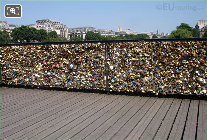 Pont des Arts known as Paris Bridge of Love