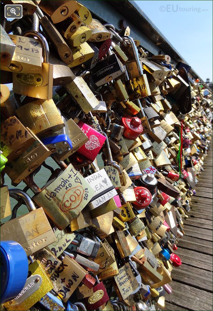 Pont des Arts love lock Hannah + I 2013