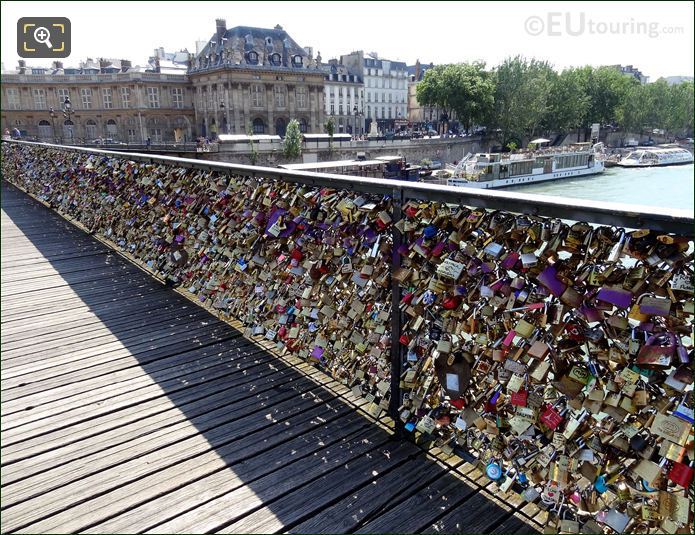 Pont des Arts with its lovelocks