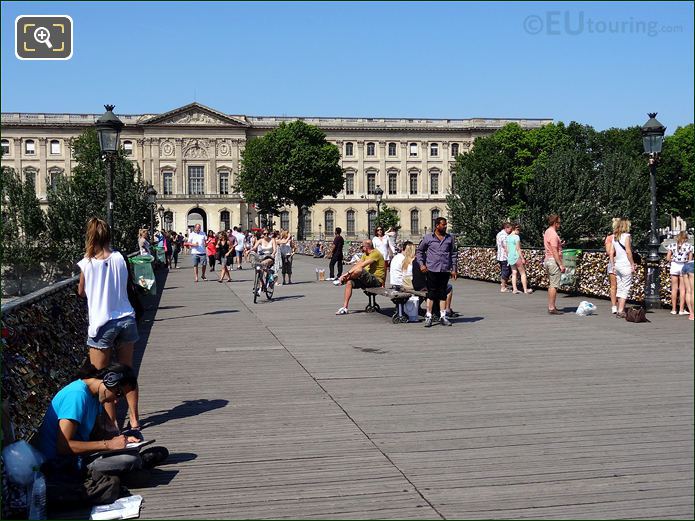 Pont des Arts and Louvre Museum