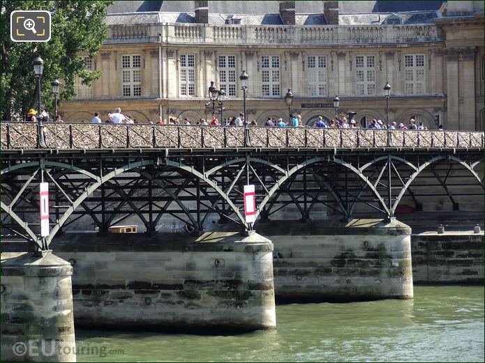 Tourist on Pont des Arts