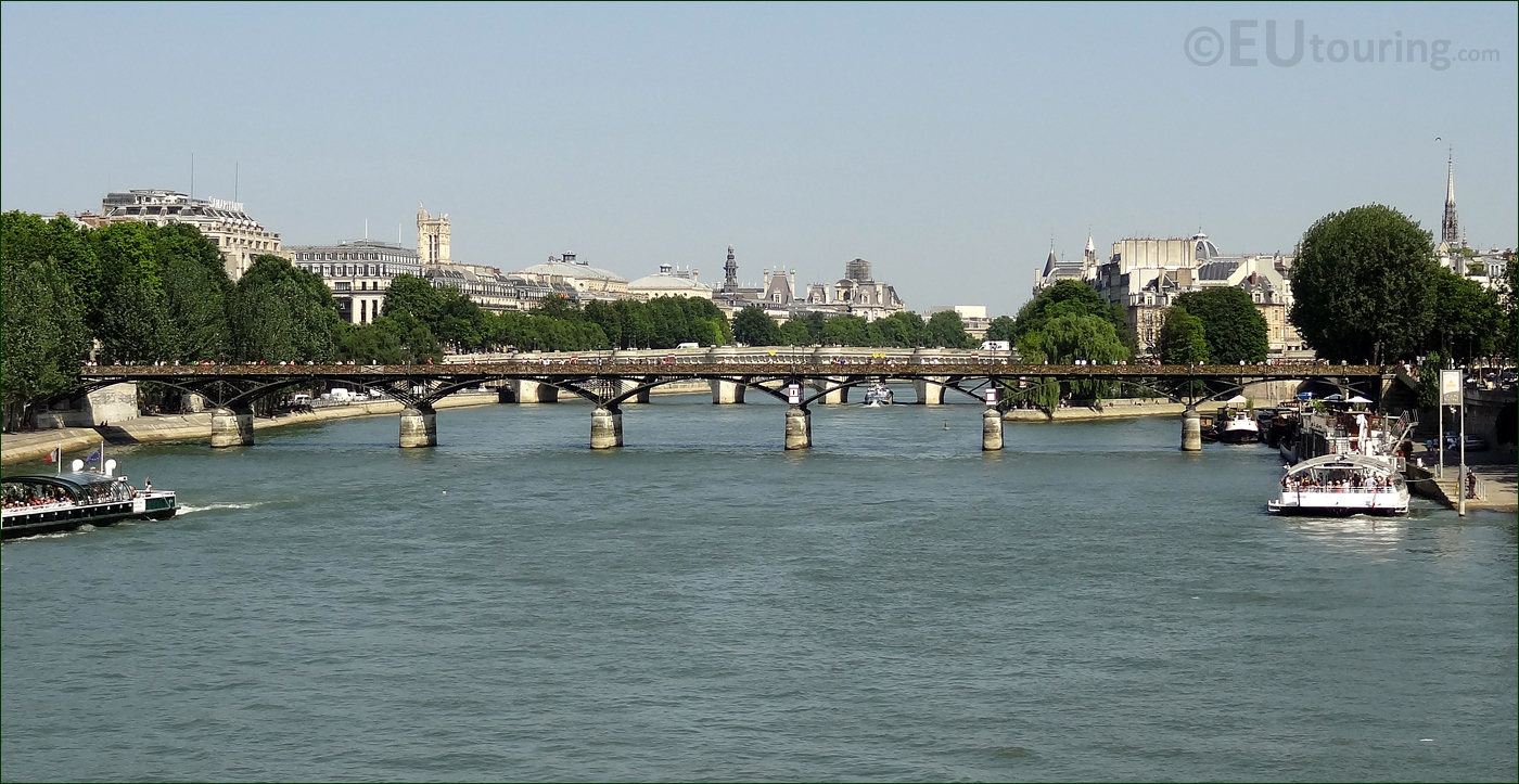 Le Pont Des Arts (in French) Bridge Over the Seine River at the