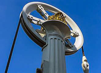 Pulley Wheel on Pont Levant de la Rue de Crimee