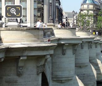 The Pont Neuf mascarons faces