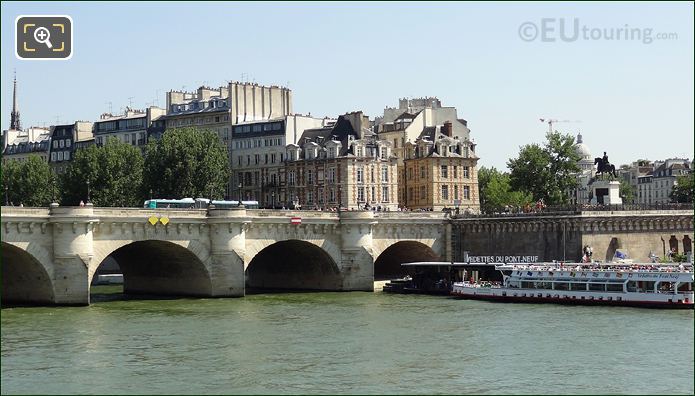 view of Pont Neuf towards Place Dauphine