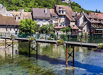 Franche Comte river village