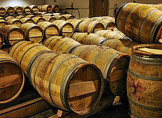 Aquitaine wine barrels