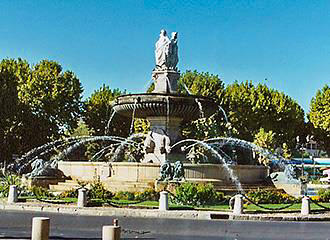 Provence Alpes Cote d’Azur Rotonde Fountain