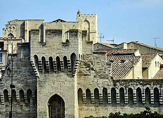 Provence Alpes Cote d’Azur Avignon city wall