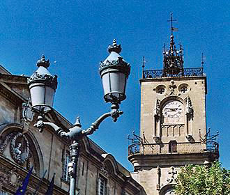 Alpes Cote d’Azur Aix-En-Provence clock tower