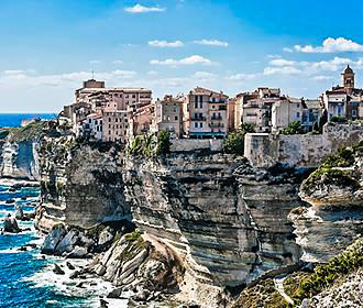 Corsica cliff village