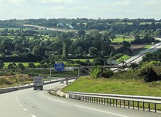 Toll road in France