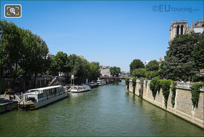 River Seine next to Quai de Montebello