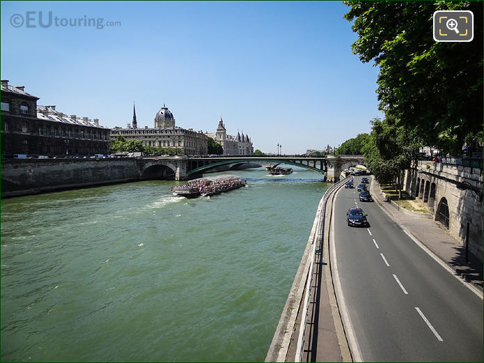 River Seine cruise boats Paris