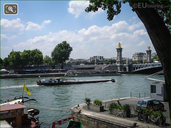 River Seine working barge Paris