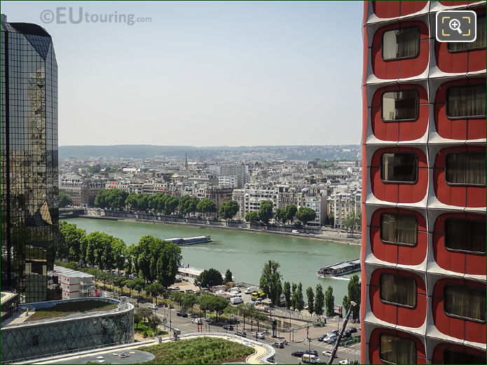 River Seine and high rise buildings