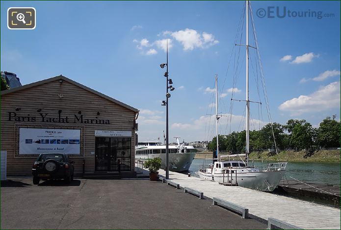 Paris Yacht Marina and River Seine