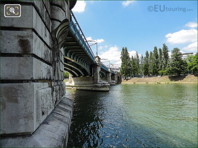 River Seine and Pont Rouelle in Paris