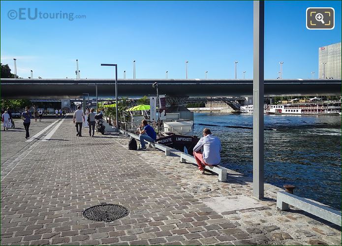 River Seine view from Quai d'Austerlitz Paris