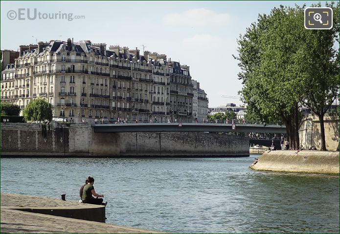 River Seine and Quai aux Fleurs Paris