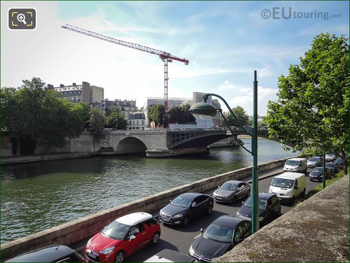 Looking over Voie Georges Pompidou to Pont Sully