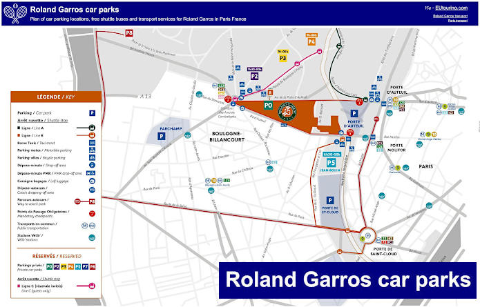 Roland Garros car parks plan