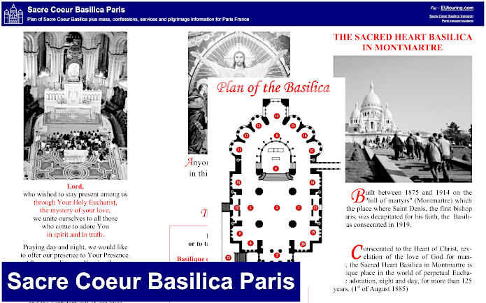 Sacre Coeur Basilica plan and info