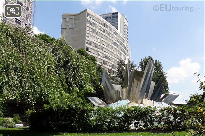 Square Bela Bartok water fountain