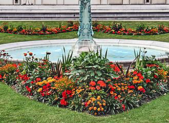 Square Brignole-Galliera flowers