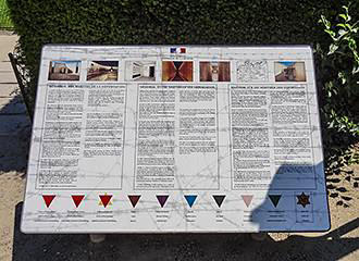 Square de I'Ile-de-France memorial board