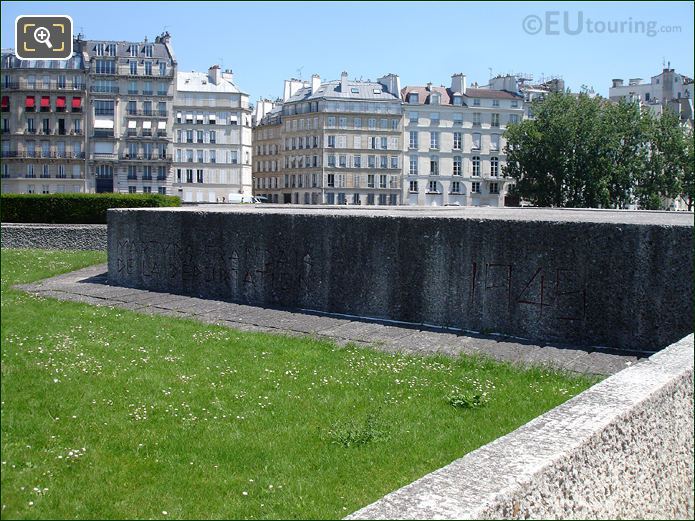 Square de l'Ile de France at tip of Ile de la Cite