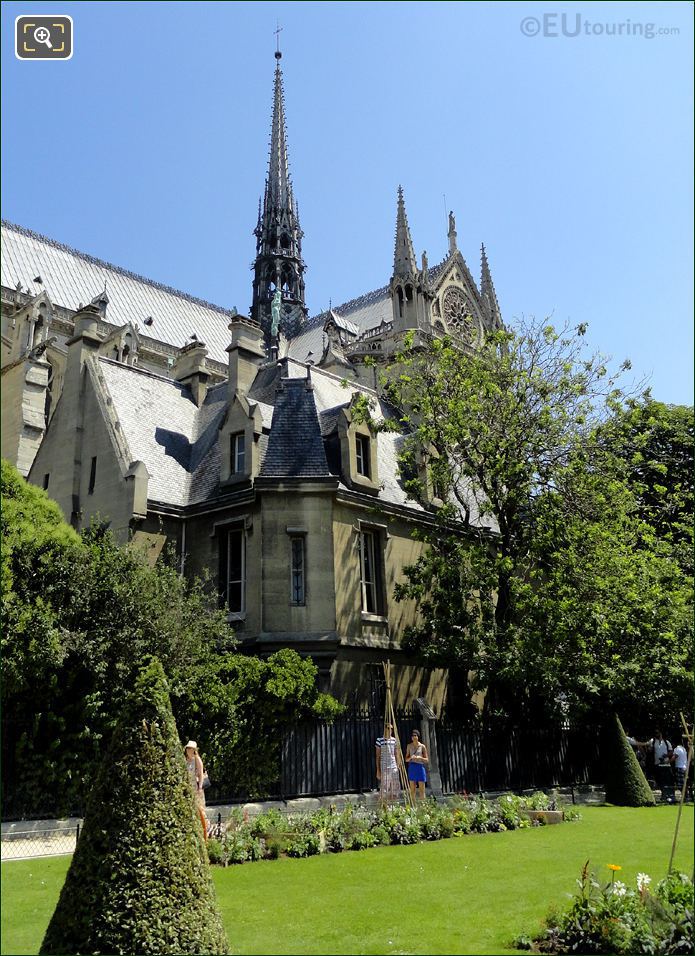 Square Jean XXIII former Archbishop garden