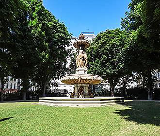 Square Louvois in Paris France