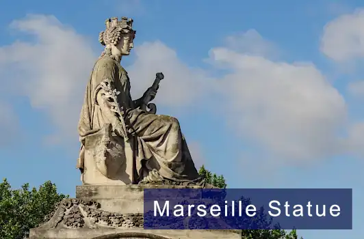 Place de la Concorde Marseille Statue