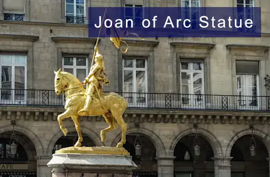 Place des Pyramides Joan of Arc Statue