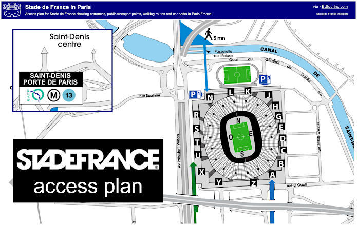 Stade de France access plan