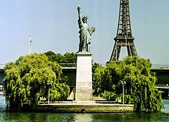 Statue of Liberty on Ile aux Cygnes