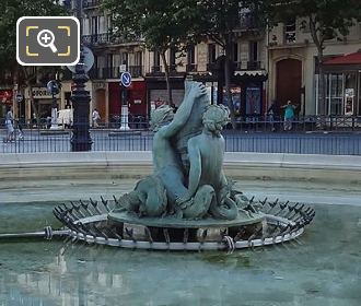 Fontaine du Bassin Soufflot statue south west side view