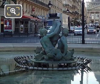 Fontaine du Bassin Soufflot statue back view