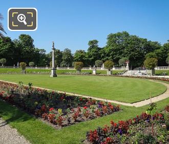 Garden around Goddess of Love statue