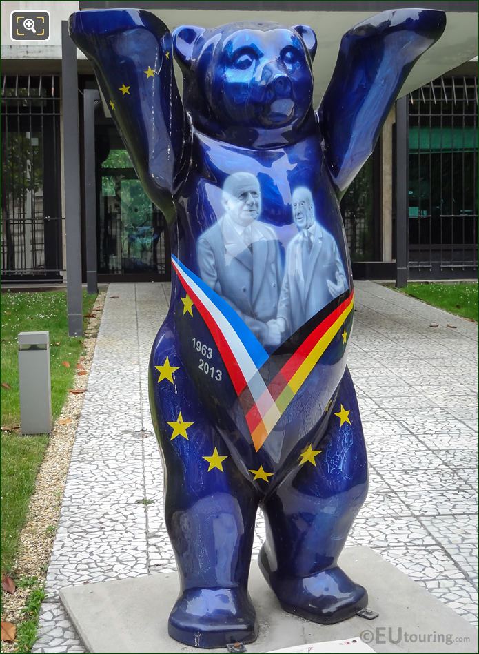 Charles de Gaulle and Konrad Adenauer United Buddy Bear