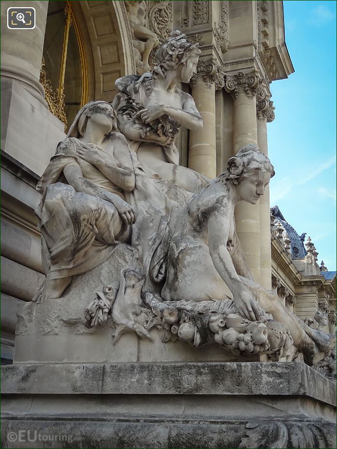 The Four Seasons statue group by Louis Convers