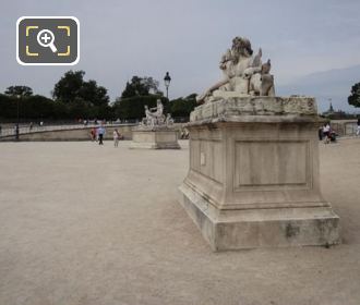 Tuileries Gardens statue group River God of the Tibre