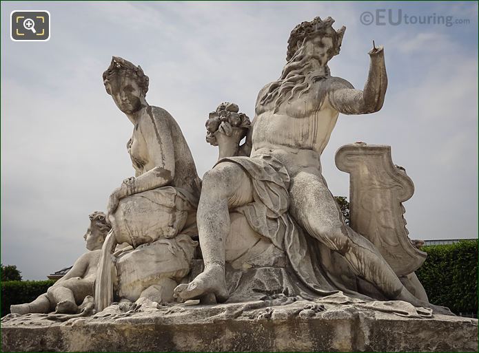 La Loire et le Loiret statue by French artist Corneille Van Cleve