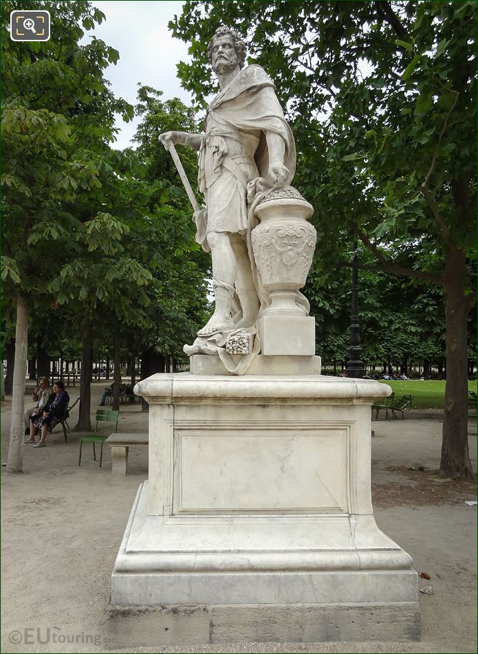 1687 Hannibal statue Jardin des Tuileries