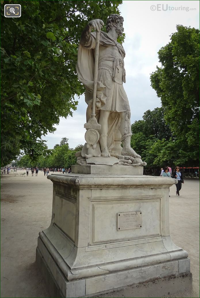 Hannibal statue on pedestal