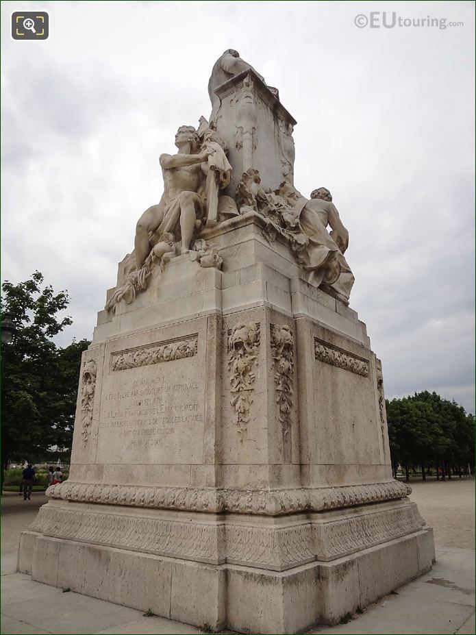 North and east sides of Jules Ferry monument