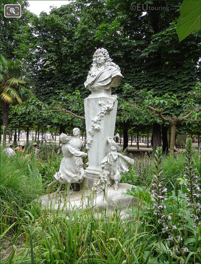 Monument to Charles Perrault in Tuileries Gardens